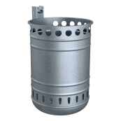 Litter bin, approx. 35 l | hot dipped galvanized | without standingpost